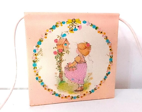 ANNELIESE 70s Cartorama italy necklace memo pad - notes collana rosa kawaii