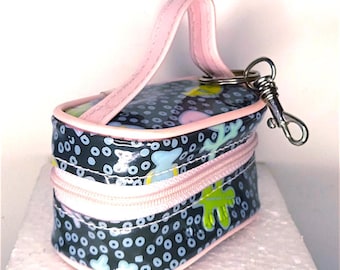 NAJ OLEARI 90s Italy original mini bag coin wallet keychain - original plastic coin purse keychain kawaii preppy