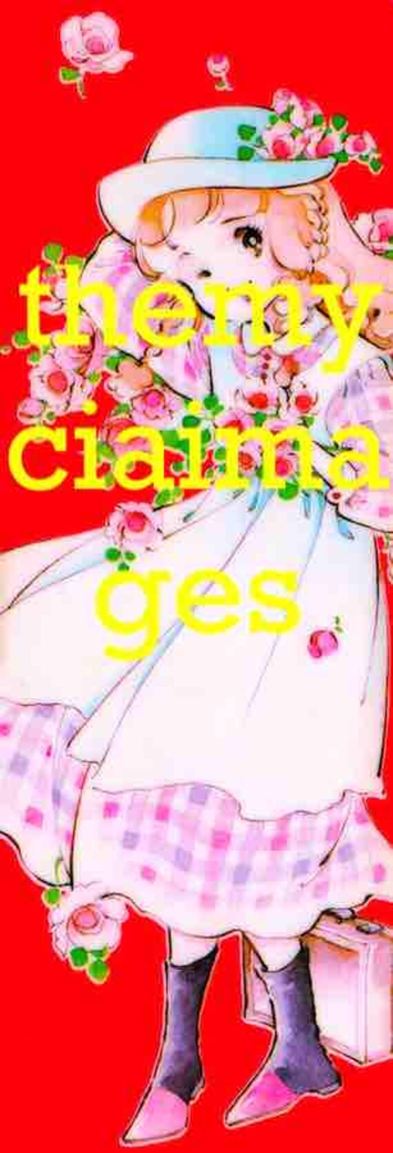 MARGARET by Chizuko Yamada 70s showa era big eye girls shojo kawaii for Venice Japan - digital image 1328 x 3896 p - DPI 600 p