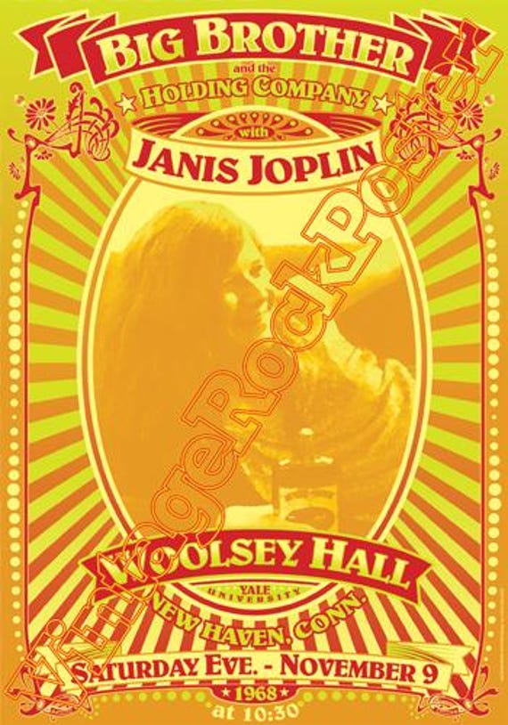 JANIS JOPLIN concert posters!