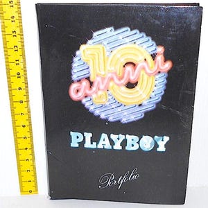 PLAYBOY portfolio 1982 italy - rare postcard set promotional - promotional postcard set gadget excellent