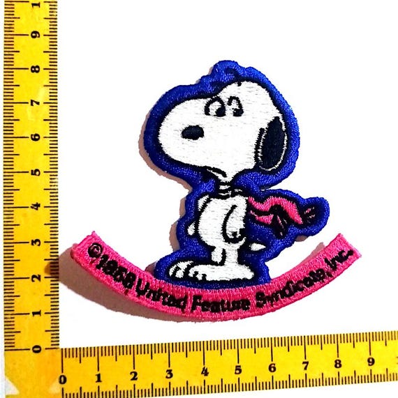 SNOOPY - Peanuts  80s Ufs broderie patch - toppa ricamata nuova splendida originale vintage