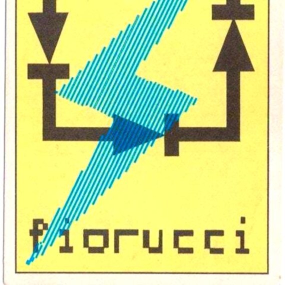 FIORUCCI 1984 Panini Italy - vintage sticker - sticker n.58