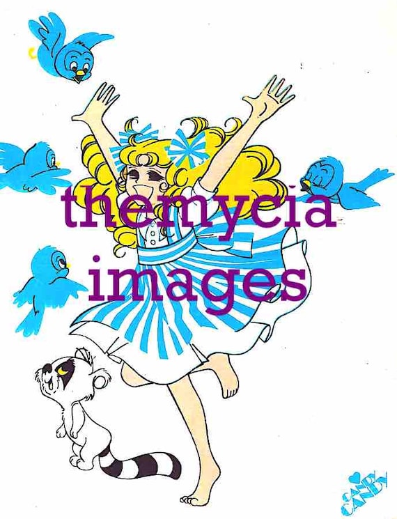 CANDY CANDY - Kyandi - Fabbri Felicita' 80s italian stationery - digital image 300 pixels - 710 KB - 1579 x 2063 pixels