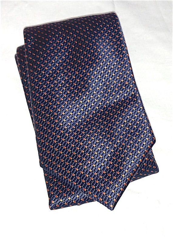 BULGARI 90s italy vintage silk necktie super fashion - silk tie beautiful excellent polka dots