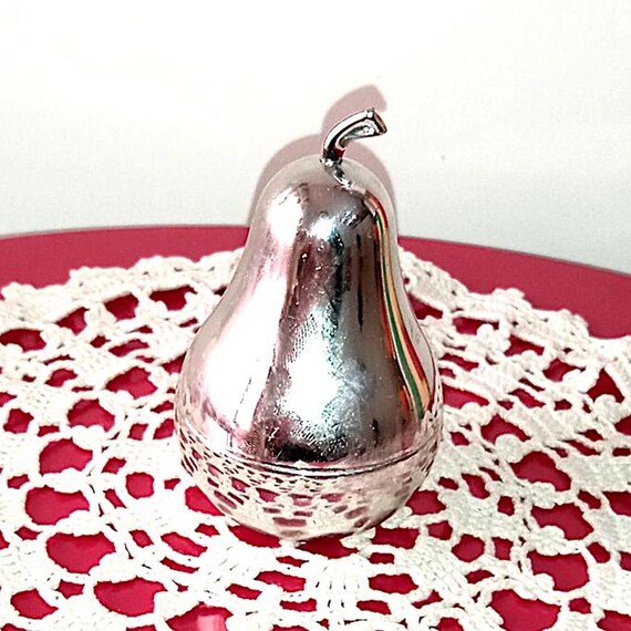 AVON 70s Emprise Ultra - crema profumata in contenitore argentato specchio a forma di pera kawaii