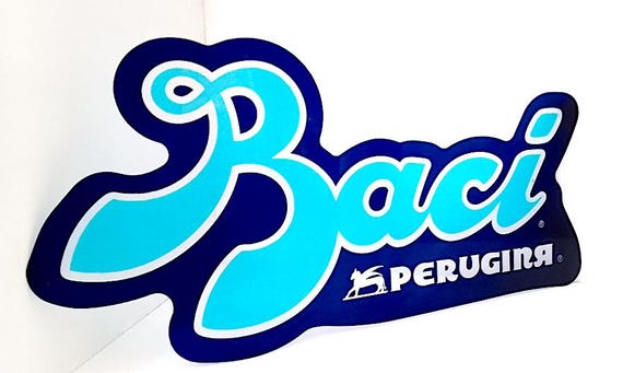 BACI PERUGINA 2000s plastic shop sign advertising promo splendid