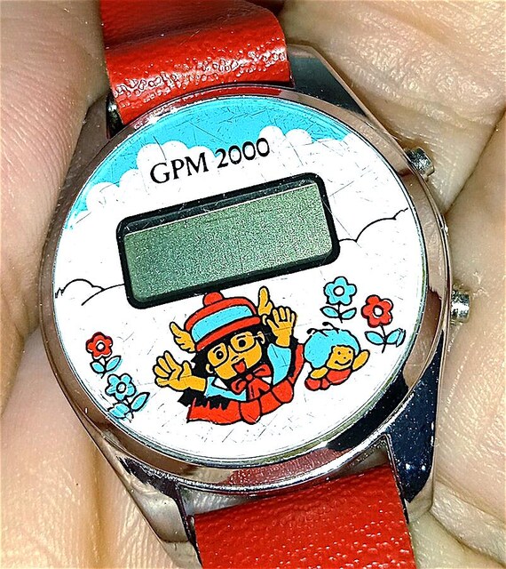 DOTTOR SLUMP E ARALE Dr. スランプ Dr. Suranpu 80s GPM2000 - orologio da polso ko rarissimo - vintage wristwatch