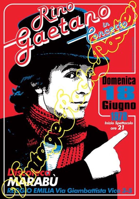 RINO GAETANO concert poster!