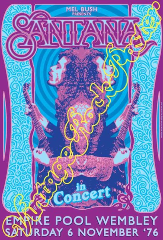 CARLOS SANTANA concert posters!