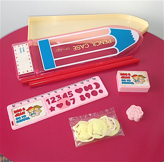 BOB & JEAN 80s Seed Hong Kong stationery kawaii pencil case kit - complete pencil case for school new kawaii pink pencil