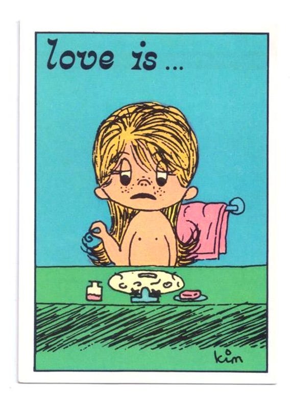 LOVE IS ... - AMORE E' by Kim Casali 1975 Panini Italy - stickers - figurines excellent original