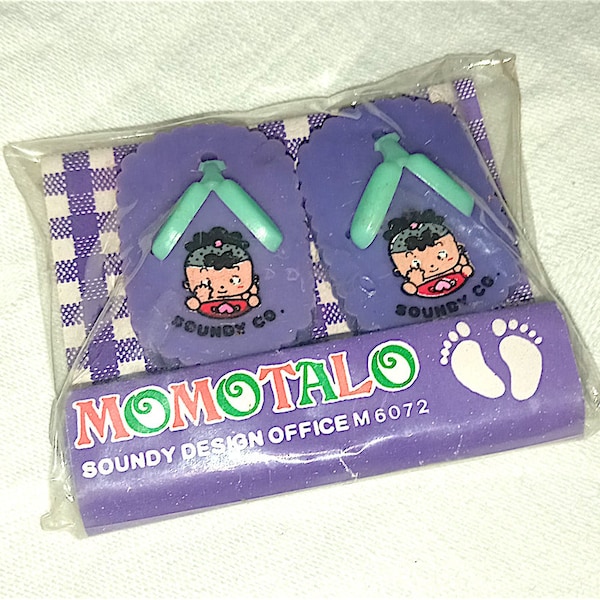 MOMOTALO 80s Soundy Japan super kawaii eraser set misb - rubber radiergummi gommine gomas gomme