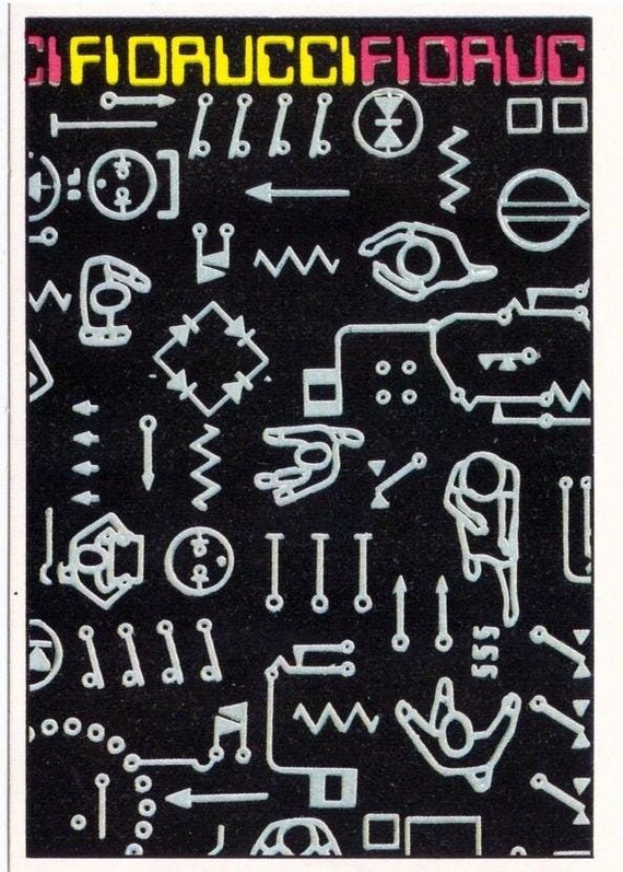 FIORUCCI 1984 Panini Italy - vintage sticker - sticker no. 54