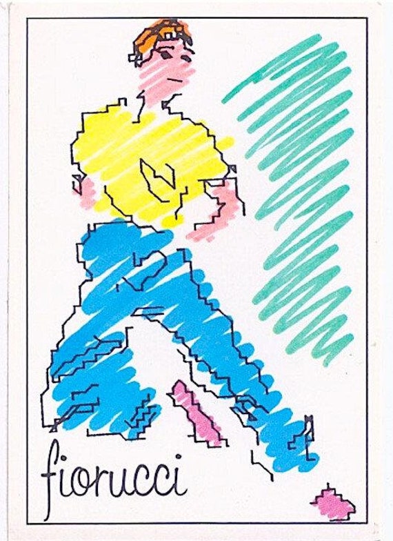 FIORUCCI 1984 Panini Italy - vintage sticker - sticker no. 119