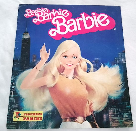 BARBIE 1984 Panini Italy sticker book not full for one sticker - sticker album not complete -1