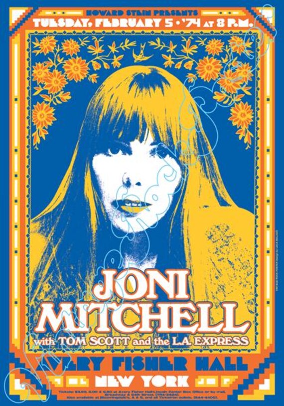 JONI MITCHELL concert posters!