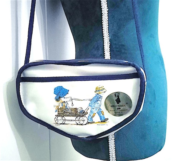 HOLLY HOBBIE 70s Agc Mondadori Italy heart shaped bag mint - new heart shaped shoulder bag