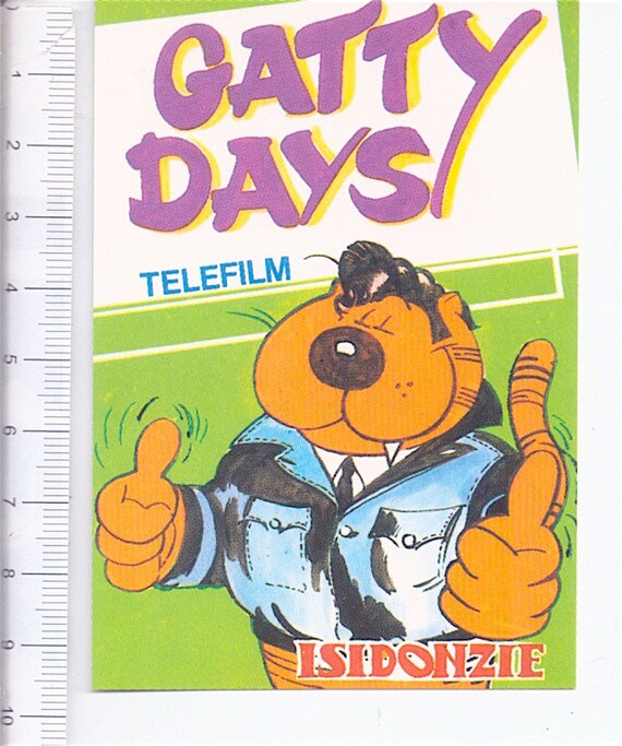 POOCHIE 80s mattel italy party gadget sticker - adesiva nuova