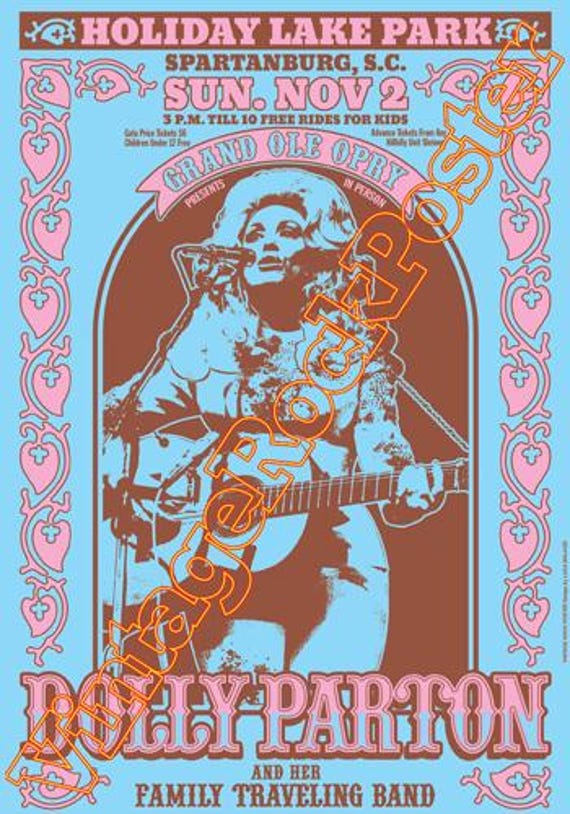 DOLLY PARTON concert posters!