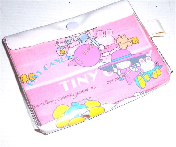 TINY CANDY 80s Gakken Victoria Fancy Japan handkerchief set - mint kawaii handkerchief set