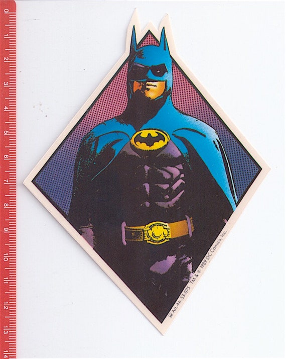 BATMAN 1989 Dc Comics Tm italy sticker adesiva mint