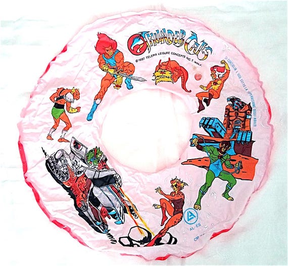 THUNDER CATS - Thundercats 1987 Telepix Ales italy inflatable ring - inflatable donut ring