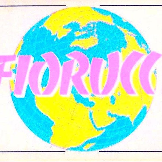 FIORUCCI 1984 Panini Italy - vintage sticker - sticker no. 36