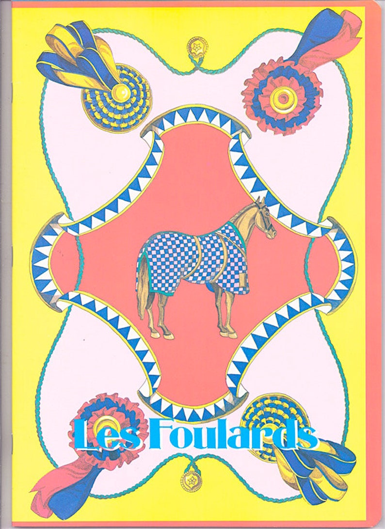 LES FOULARDS 80s Pigna italy maxi notebook for school  image 0