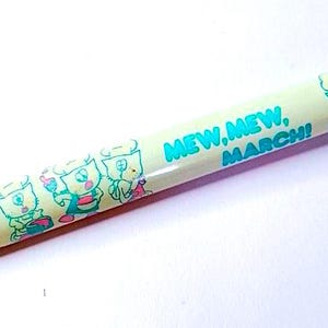 MEW MEW MARCH! 80s Mitsubishi Japan  wood pencil - matita in legno mint gattini kitten cat gatto  kawaii
