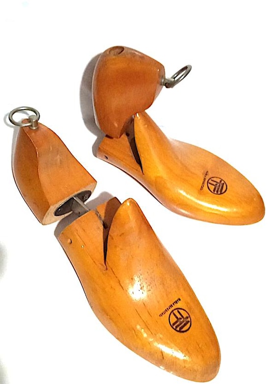 FF made in Italy forms lengthens and widens shoes wood  vintage 70s - forme per scarpe allunga e allarga in legno n.41