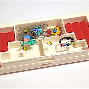 SMILE 80s Taiwan beautiful plastic pencil case multiparts kawaii - astuccio in plastica con cassetti bellissimo