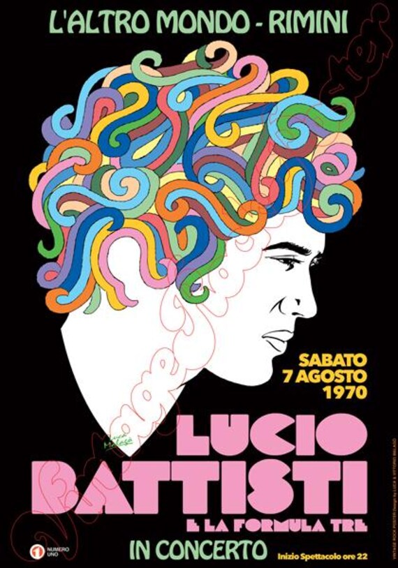 LUCIO BATTISTI - concert posters !