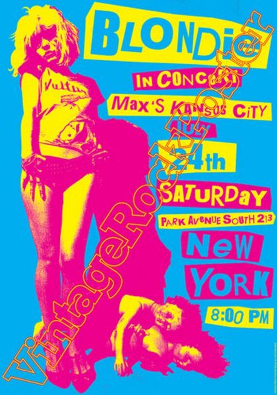 BLONDIE - Debby Harry - Debbie Harry - concert posters !