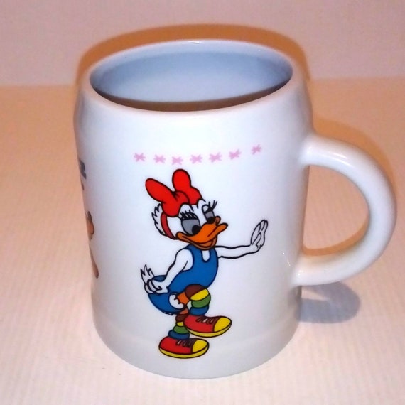 Walt Disney 80s issel Italy pottery mug fitness - tazza in ceramica