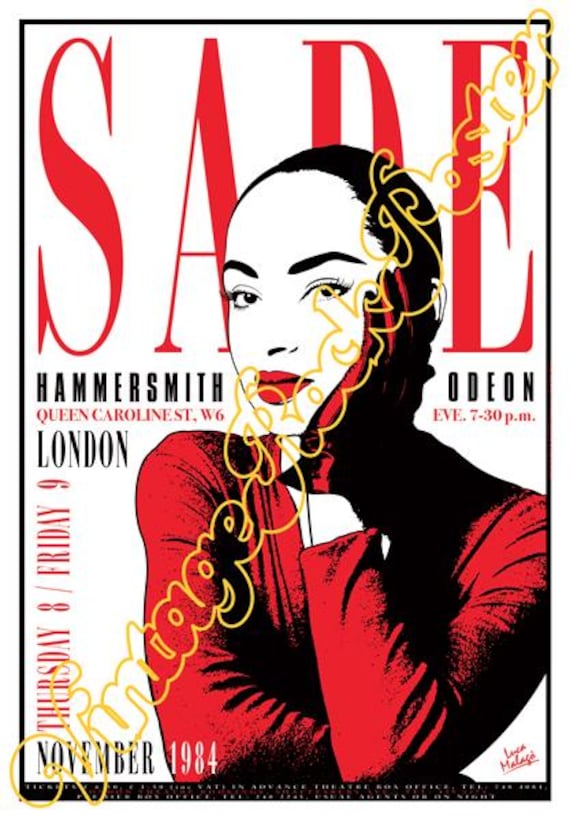 SADE ADU concert posters !