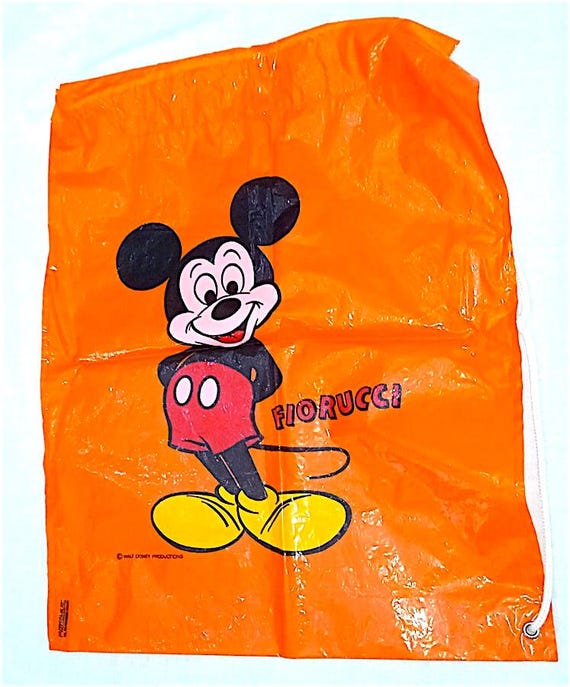 FIORUCCI - WALT DISNEY - Mickey Mouse - Mickey Mouse 80s Italy very rare plastic bag fine memorabilia