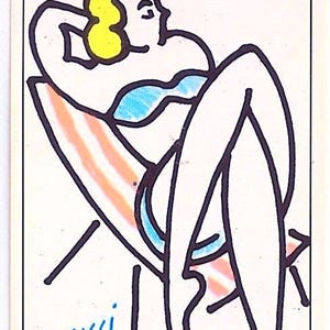 FIORUCCI 1984 Panini italy - vintage sticker - figurina adesiva n. 90