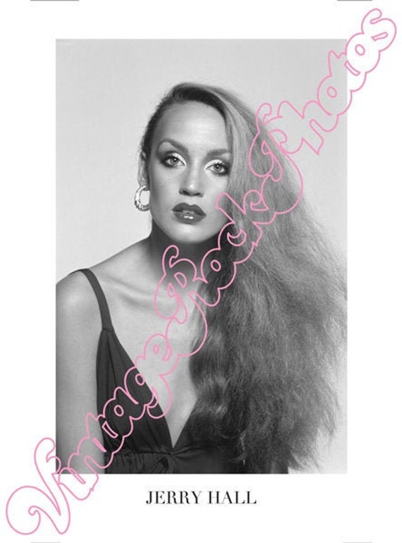 JERRY HALL 1975   press promo photo - fotografia da agenzia stampa - 1710JH1975