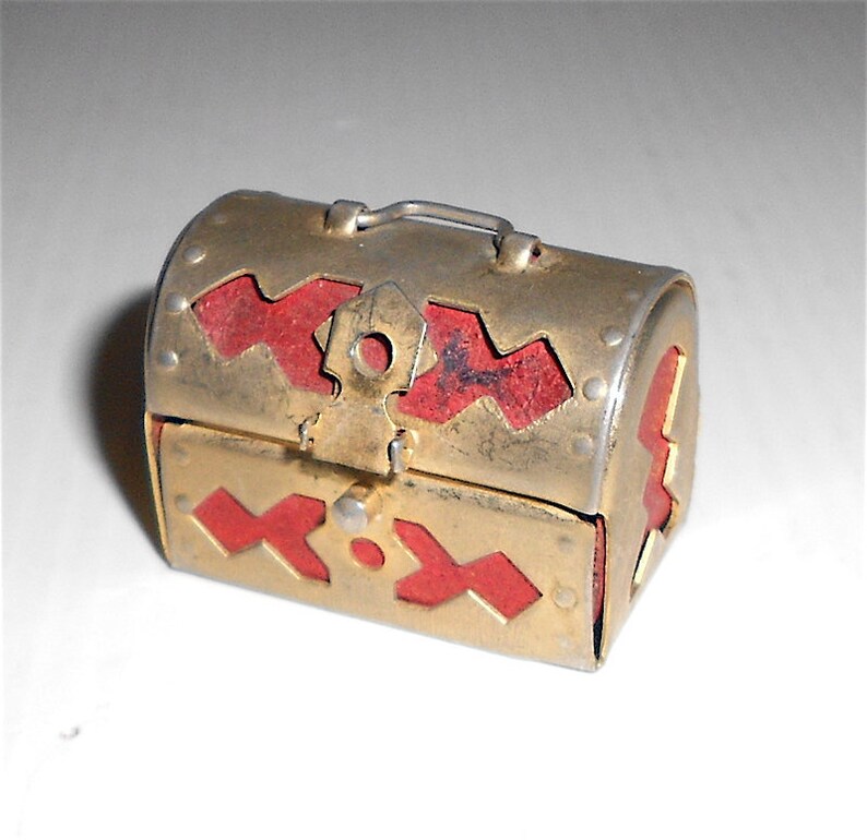 70s vintage miniature treasure chest super cute kawaii  image 0