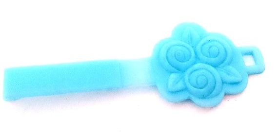 BARBIE forcina fermaglio per capelli anni 80 tuchese con fiori