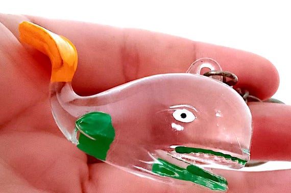 WHALE - Whale 90s italy crystal plastic keychain - plastic keychain