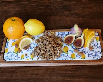 Granola de flor de naranjo e higos
