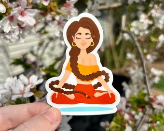 Meditation Sticker | Mindfulness | Yoga