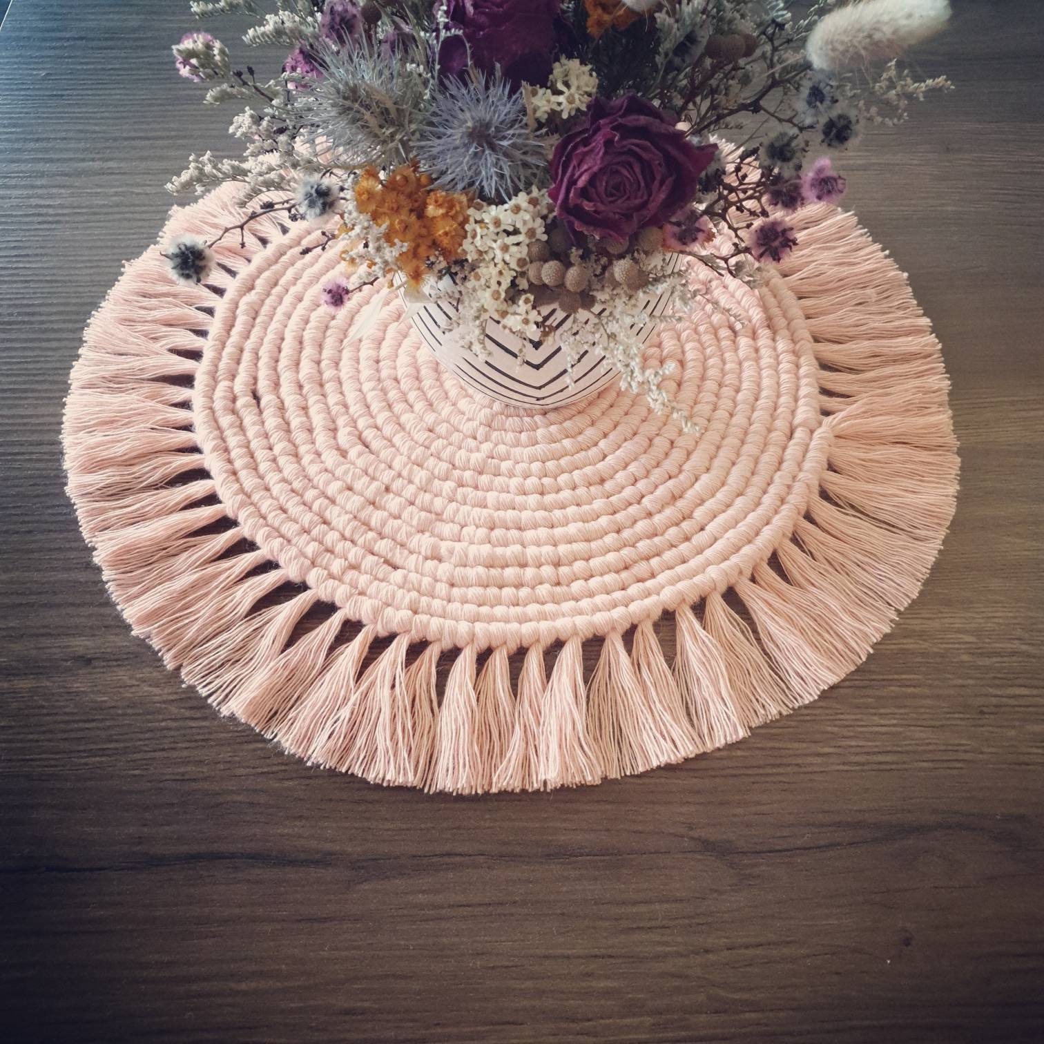 Boho Macrame Placemat Etsy
