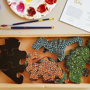 Wooden Puzzle Box Montessori Bebe Marine Animals Beautiful Etsy