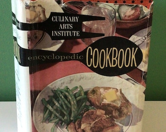 Vintage Culinary Arts Institute Cookbook, 1969 Red Polka Dot Edition