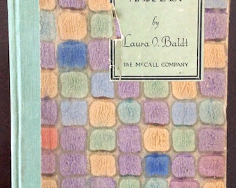 Confección fácil, de Laura Baldt, The McCall Company, 1928, libro de costura antiguo