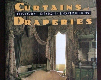 Curtains: History, Design, Inspiration, Draperies Book, Jenny Gibbs, Hardcover, 1994, Neoclassicism, Art Deco, Country House, Fabrics