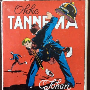 Vintage Dutch Book, Okke Tannema by C. Joh Kieviet, Van Holkema, Amsterdam, Hardcover, text is in Dutch only, young adult reader